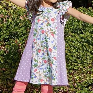 MATILDA JANE Girls Lets Go Together Spring Flowers Dress sz 8
